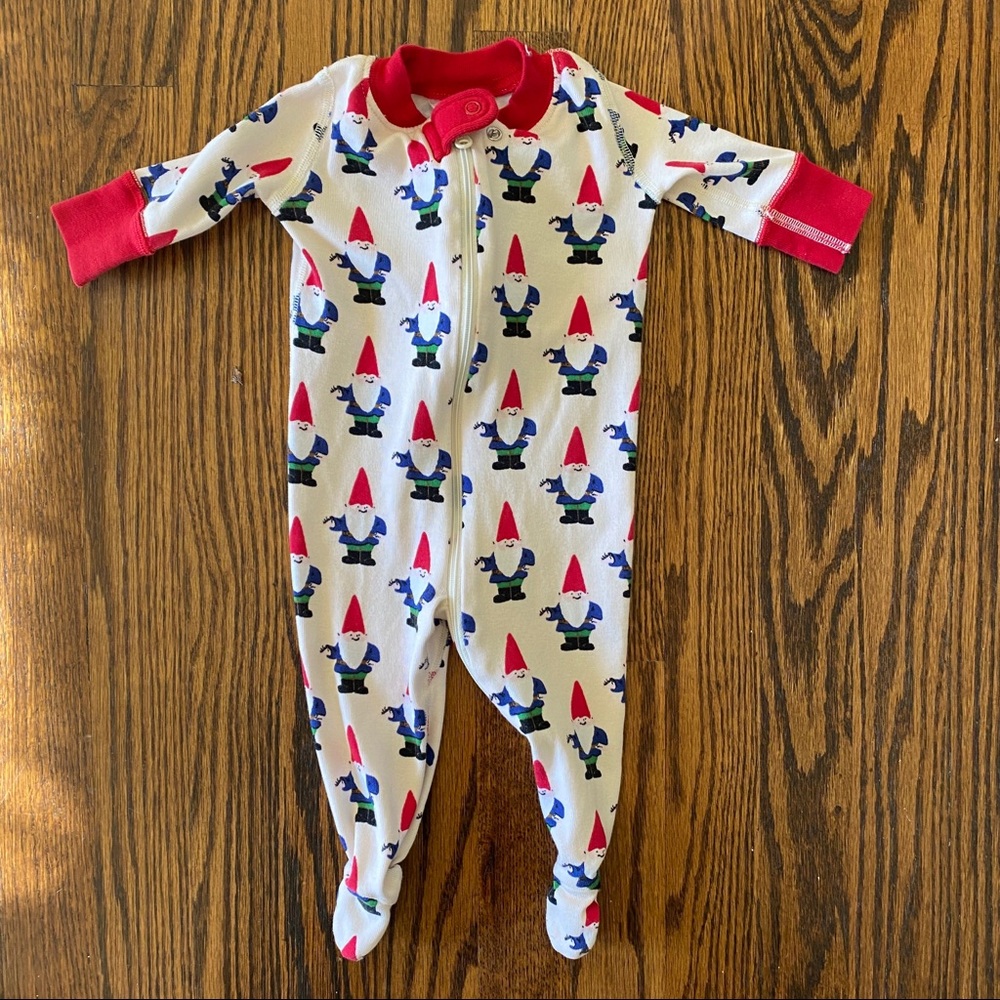 Hanna Andersson XMas babyfooted sleeper 0-6mos